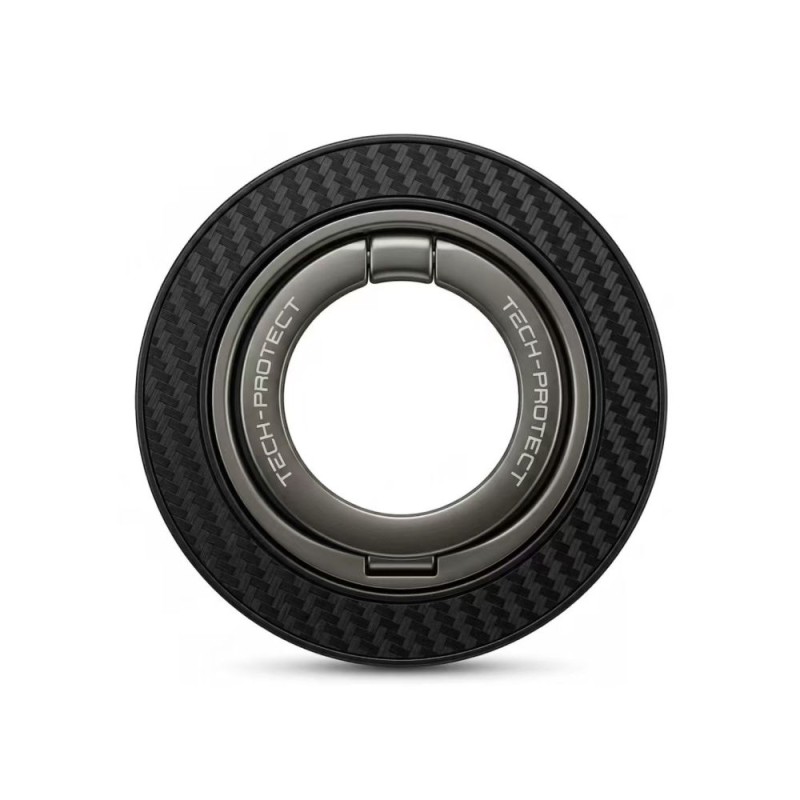 Tech-Protect MMR800 магнитен MagSafe пръстен за телефон Carbon Black - Tech-Protect MMR800 магнитен MagSafe пръстен за телефон Carbon Black - 5906302323159