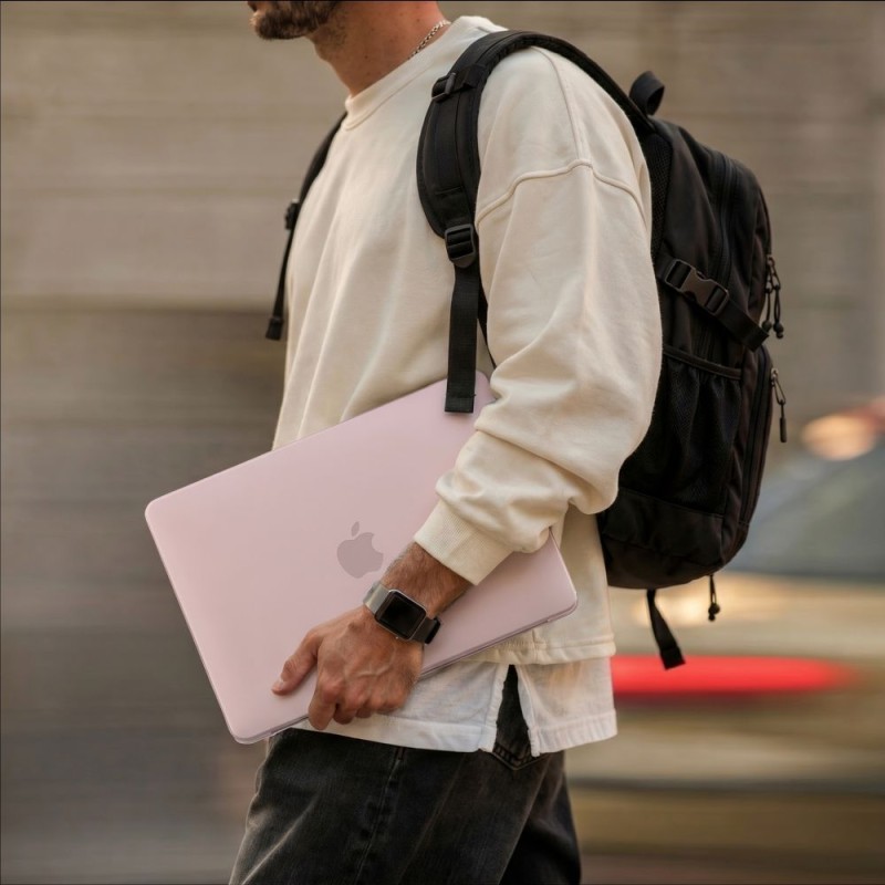 Tech-Protect Softshell кейс за MacBook Neo 13 (2026), матово blush (розов) - A3404 - 5906302323173