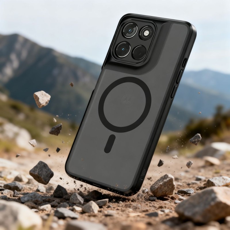 TECH-PROTECT MAGMAT MagSafe калъф за Motorola Moto G57 Power / G67 Power (матово черно) - TECH-PROTECT MAGMAT MagSafe калъф за Motorola Moto G57 Power / G67 Power (матово черно) - 5906302323234