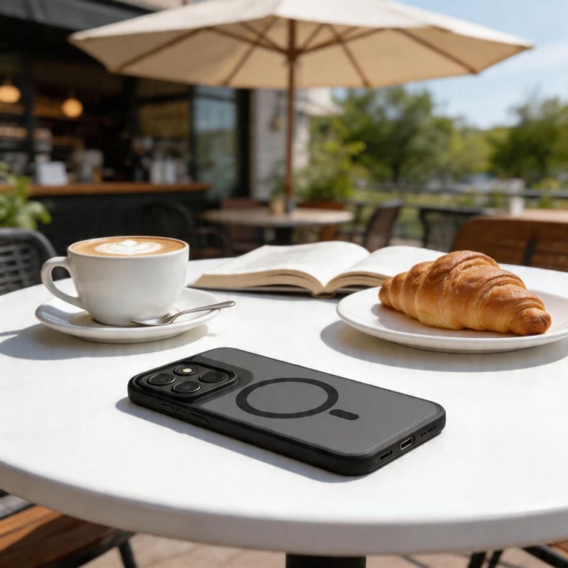 TECH-PROTECT MAGMAT MagSafe калъф за Motorola Moto G57 Power / G67 Power (матово черно) - TECH-PROTECT MAGMAT MagSafe калъф за Motorola Moto G57 Power / G67 Power (матово черно) - 5906302323234