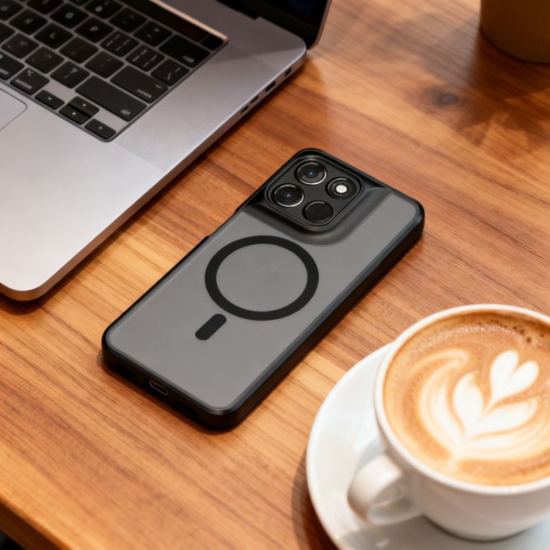 TECH-PROTECT MAGMAT MagSafe калъф за Motorola Moto G57 Power / G67 Power (матово черно) - TECH-PROTECT MAGMAT MagSafe калъф за Motorola Moto G57 Power / G67 Power (матово черно) - 5906302323234