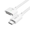 TECH-PROTECT MMC01 ULTRABOOST Магнитен кабел за MacBook USB-C към MagSafe 3 140W 200см Бял - 5906302323296
