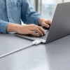 TECH-PROTECT MMC01 ULTRABOOST Магнитен кабел за MacBook USB-C към MagSafe 3 140W 200см Бял - 5906302323296