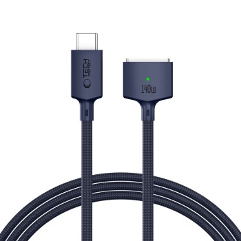 TECH-PROTECT MMC01 ULTRABOOST Магнитен кабел USB-C към MagSafe 3 за MacBook 140W, 200 см, Midnight Blue