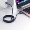 TECH-PROTECT MMC01 ULTRABOOST Магнитен кабел USB-C към MagSafe 3 за MacBook 140W, 200 см, Midnight Blue - 5906302323302
