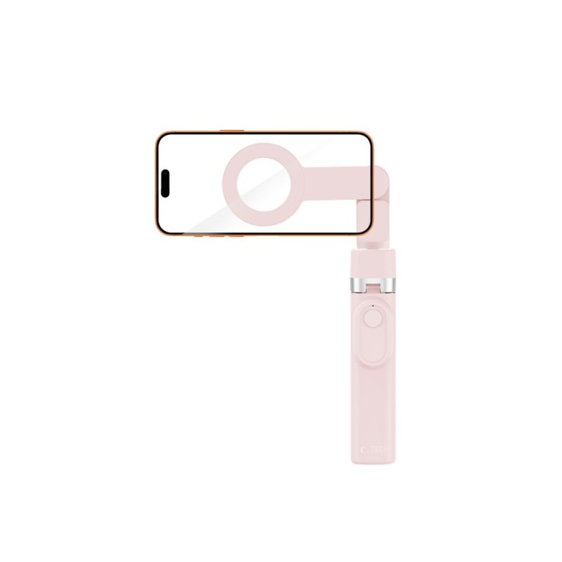 Tech-Protect L11S MagSafe Bluetooth селфи стик триножник (розов) - Tech-Protect L11S MagSafe Bluetooth селфи стик триножник (розов) - 5906302323401