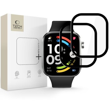 Tech-Protect Glass Flex+ хибридно стъкло за Xiaomi Redmi Watch 6 (2 броя) – Black