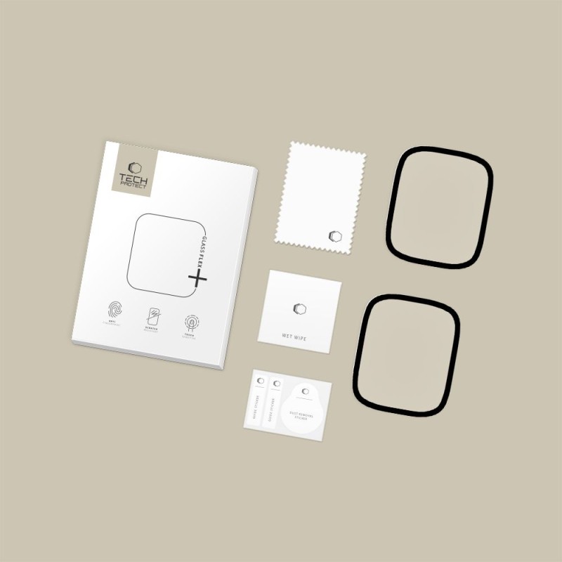 Tech-Protect Glass Flex+ хибридно стъкло за Xiaomi Redmi Watch 6 (2 броя) – Black - 5906302323449