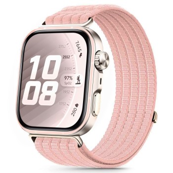 TECH-PROTECT Nylon Sport каишка за HUAWEI WATCH FIT 3/4/4 PRO/5/5 PRO (Light Pink)