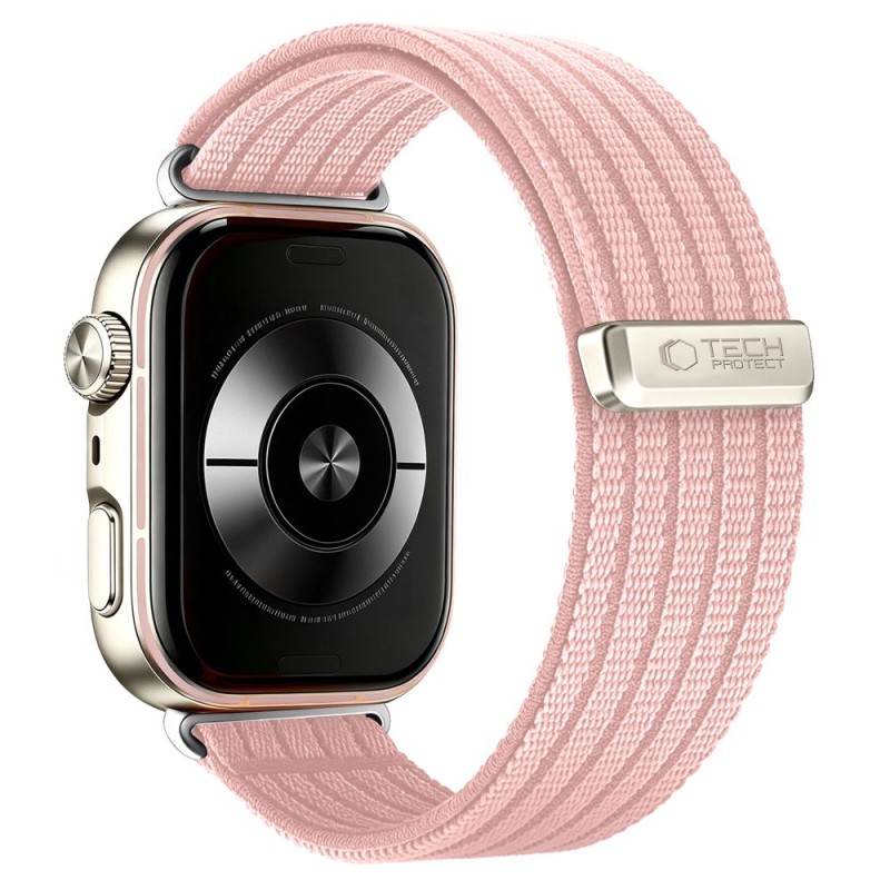 TECH-PROTECT Nylon Sport каишка за HUAWEI WATCH FIT 3/4/4 PRO/5/5 PRO (Light Pink) - TECH-PROTECT Nylon Sport каишка за HUAWEI WATCH FIT 3/4/4 PRO/5/5 PRO (Light Pink) - 5906302323630