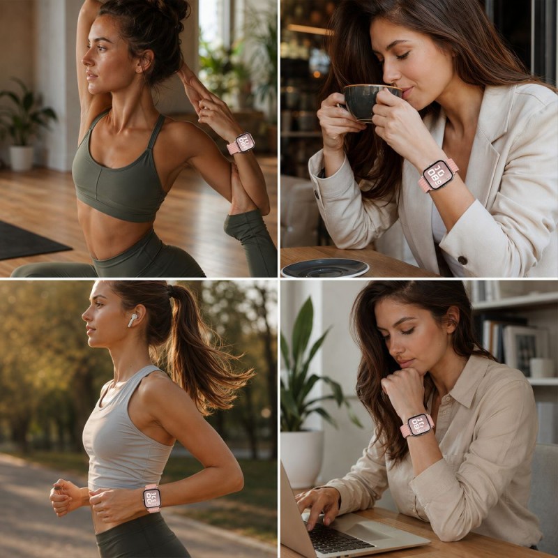TECH-PROTECT Nylon Sport каишка за HUAWEI WATCH FIT 3/4/4 PRO/5/5 PRO (Light Pink) - TECH-PROTECT Nylon Sport каишка за HUAWEI WATCH FIT 3/4/4 PRO/5/5 PRO (Light Pink) - 5906302323630