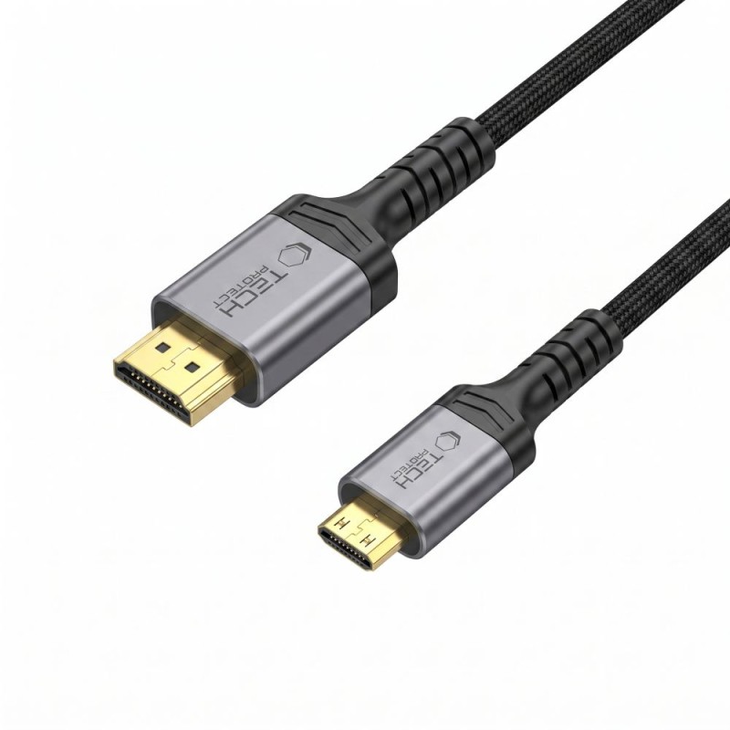 Tech-Protect UltraBoost Mini HDMI към HDMI 2.1 кабел, Mini HDMI към HDMI, 8K 60Hz, Dynamic HDR, 200 см, черен (SKU: 5906302323708) - Tech-Protect UltraBoost Mini HDMI към HDMI 2.1 кабел, Mini HDMI към HDMI, 8K 60Hz, Dynamic HDR, 200 см, черен (SKU: 5906302323708) - 5906302323708