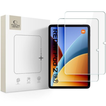 Твърдо стъкло Tech-Protect Glass Fit+ (2 броя) за Xiaomi Redmi Pad 2 9.7