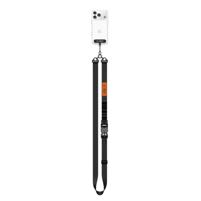 TECH-PROTECT C9S Rope Crossbody черно/оранжево - 5906302323753