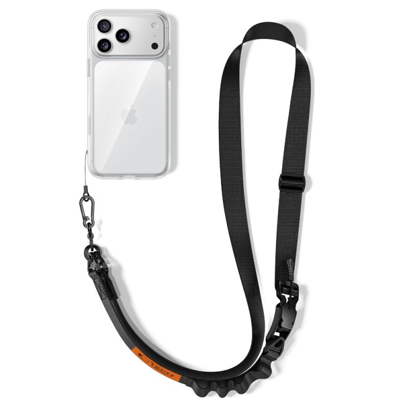 TECH-PROTECT C9S Rope Crossbody черно/оранжево - 5906302323753