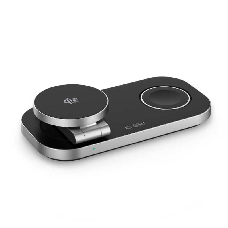 TECH-PROTECT A52 3в1 магнитно MagSafe безжично зарядно 25W Qi2.2 BLACK - TECH-PROTECT A52 3в1 магнитно MagSafe безжично зарядно 25W Qi2.2 BLACK - 5906302323807