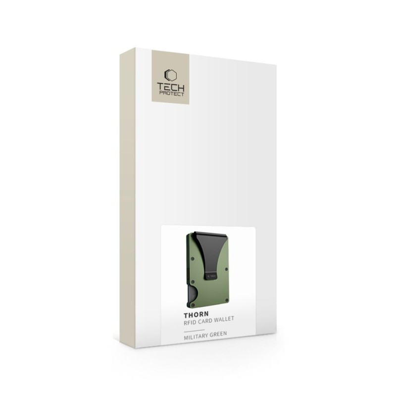 Tech-Protect Thorn RFID портфейл за карти Military Green - 5906302323814