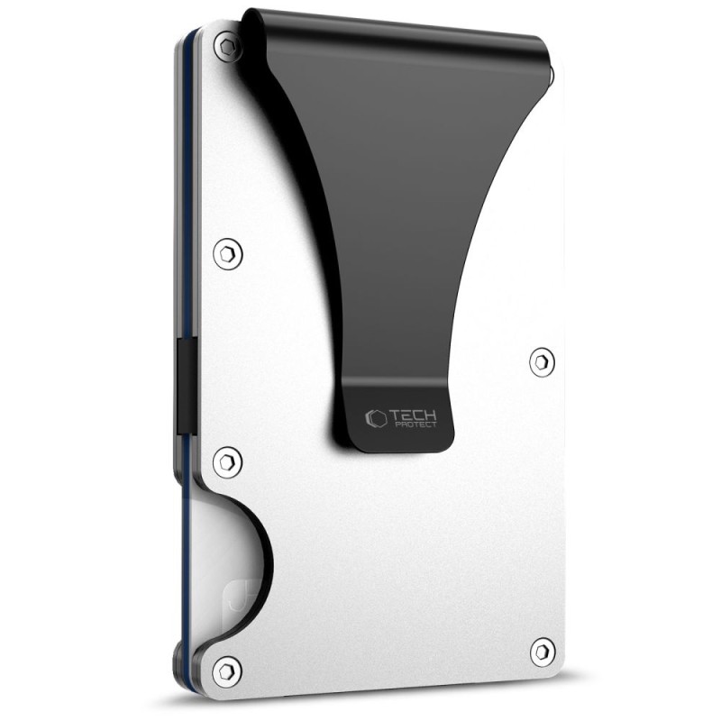 TECH-PROTECT THORN RFID портфейл за карти, стомана, сребрист - TECH-PROTECT THORN RFID портфейл за карти, стомана, сребрист - 5906302323821