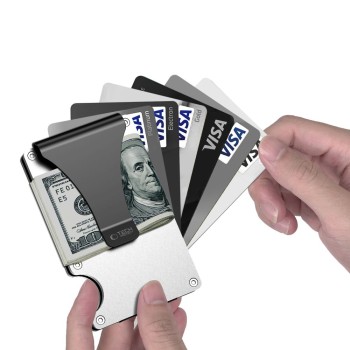 TECH-PROTECT THORN RFID портфейл за карти, стомана, сребрист