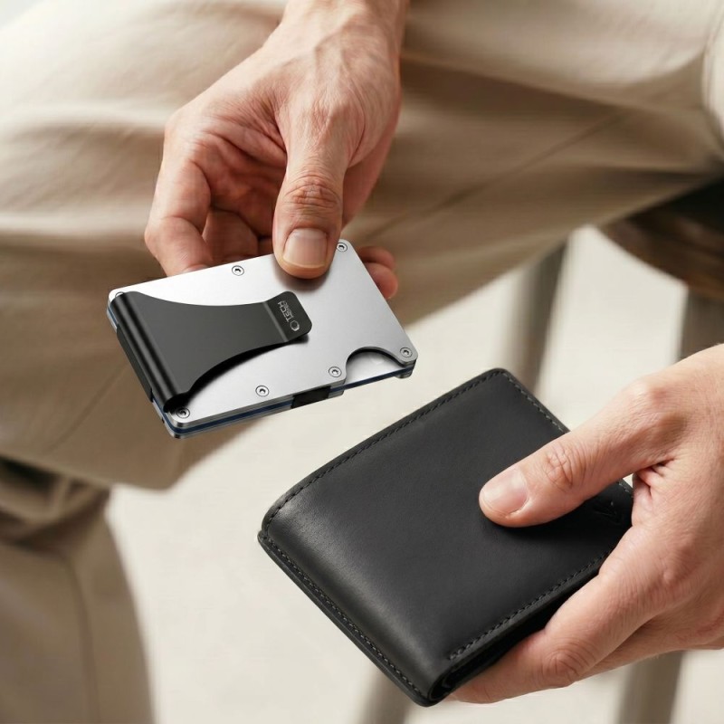 TECH-PROTECT THORN RFID портфейл за карти, стомана, сребрист - TECH-PROTECT THORN RFID портфейл за карти, стомана, сребрист - 5906302323821