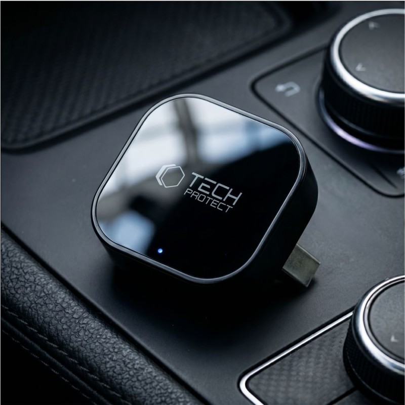 Tech-Protect Ultraboost CA01 адаптер за Apple CarPlay / Android Auto (USB, Bluetooth 5.4, Wi‑Fi 5.8 GHz) матово черен - Tech-Protect Ultraboost CA01 адаптер за Apple CarPlay / Android Auto (USB, Bluetooth 5.4, Wi‑Fi 5.8 GHz) матово черен - 5906302323876