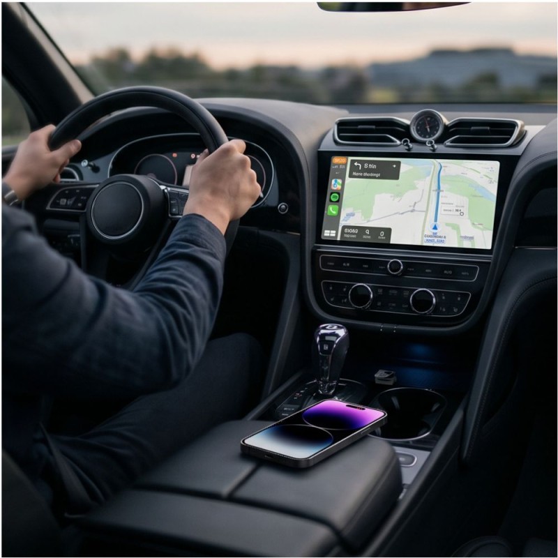 Tech-Protect Ultraboost CA01 адаптер за Apple CarPlay / Android Auto (USB, Bluetooth 5.4, Wi‑Fi 5.8 GHz) матово черен - Tech-Protect Ultraboost CA01 адаптер за Apple CarPlay / Android Auto (USB, Bluetooth 5.4, Wi‑Fi 5.8 GHz) матово черен - 5906302323876