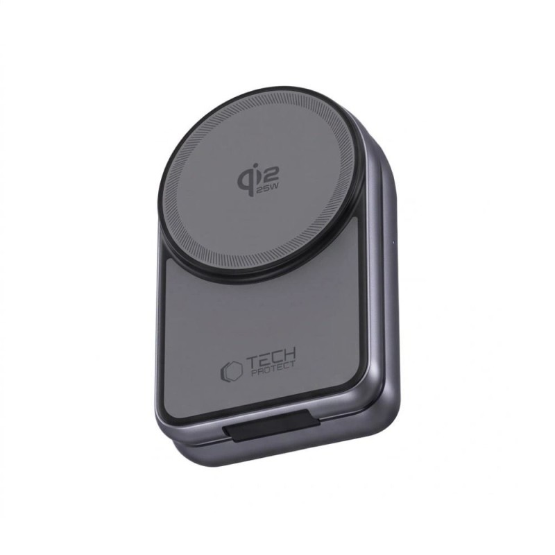 TECH-PROTECT A53 3в1 магнитно MagSafe безжично зарядно 25W Qi2.2 (тъмносиво) TECH-PROTECT A53 3в1 магнитно MagSafe безжично зарядно 25W Qi2.2 (тъмносиво)