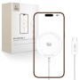 TECH-PROTECT A54 Магнитно MagSafe безжично зарядно 25W Qi2.2 (Бяло)