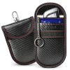 Tech-Protect KLR100 Pouch калъф за ключове без ключ (Keyless) за блокиране на RFID сигнали, карбон черно/червено - 5906302323937