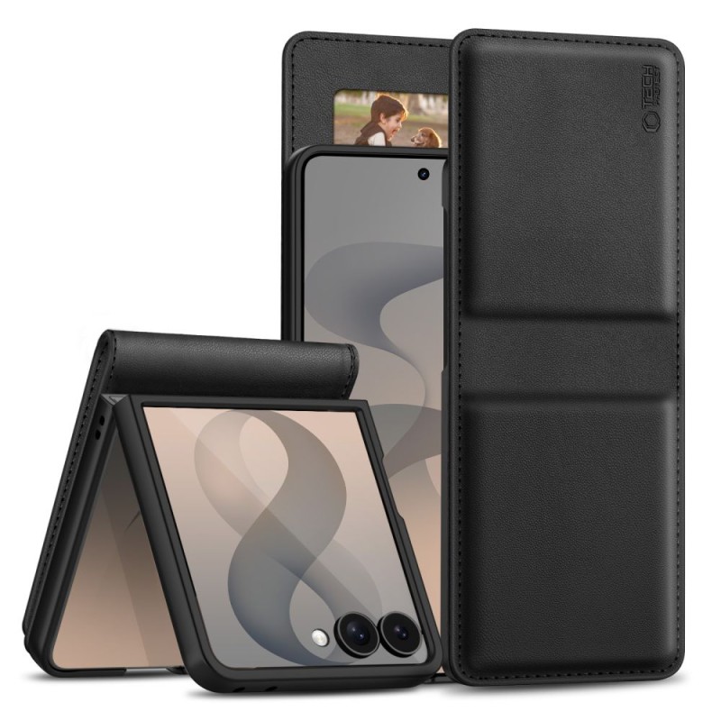TECH-PROTECT Wallet за Samsung Galaxy Z Flip 8 (Black)