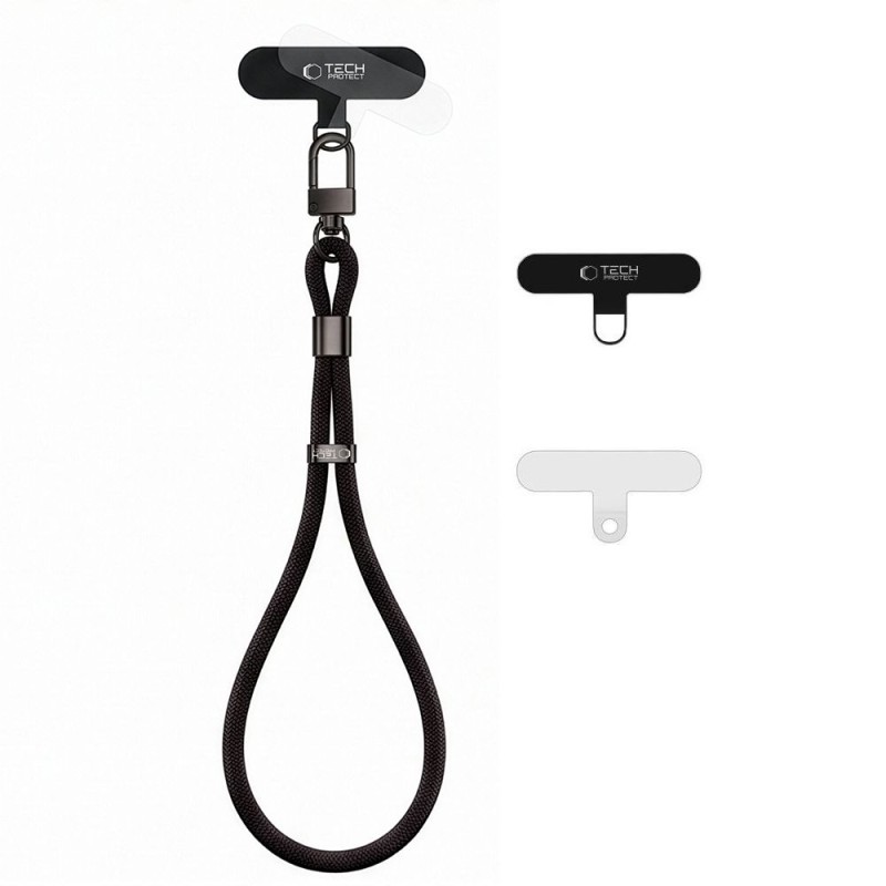 TECH-PROTECT C11S Rope Wrist Strap Обсидиан Черно TECH-PROTECT C11S Rope Wrist Strap Обсидиан Черно