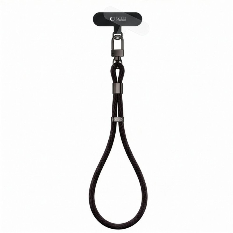TECH-PROTECT C11S Rope Wrist Strap Обсидиан Черно TECH-PROTECT C11S Rope Wrist Strap Обсидиан Черно