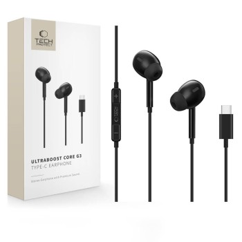 TECH-PROTECT ULTRABOOST TYPE-C СТЕРЕО СЛУШАЛКИ CORE G3 BLACK (USB-C)