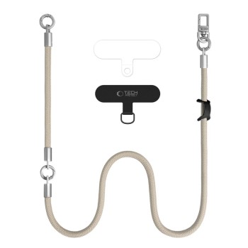 Tech-Protect C10S Rope Crossbody & Wrist Desert Beige/Titanium (2 в 1)