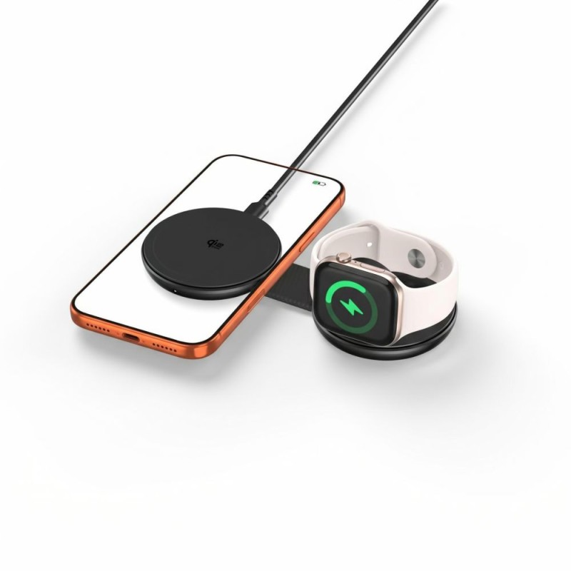 Tech-Protect A55 2in1 магнитно MagSafe безжично зарядно 25W Qi2.2 Black Tech-Protect A55 2in1 магнитно MagSafe безжично зарядно 25W Qi2.2 Black