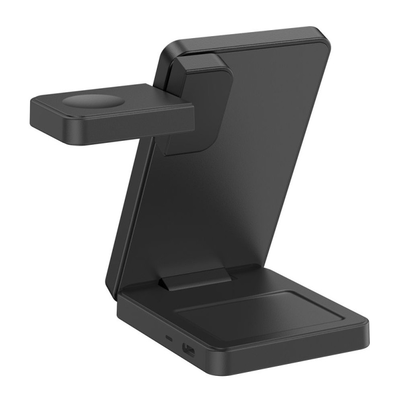 TECH-PROTECT A56 3in1 магнитна MagSafe безжична зарядна станция 25W Qi2.2 Black TECH-PROTECT A56 3in1 магнитна MagSafe безжична зарядна станция 25W Qi2.2 Black