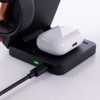 TECH-PROTECT A56 3in1 магнитна MagSafe безжична зарядна станция 25W Qi2.2 Black TECH-PROTECT A56 3in1 магнитна MagSafe безжична зарядна станция 25W Qi2.2 Black