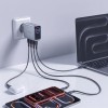 TECH-PROTECT POWERVISION NC140W-GaN 4-портов мрежов зарядeн адаптер 140W, PD + QC3.0 (тъмносив) TECH-PROTECT POWERVISION NC140W-GaN 4-портов мрежов зарядeн адаптер 140W, PD + QC3.0 (тъмносив)