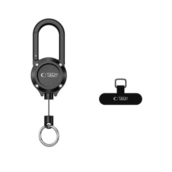 TECH-PROTECT ATH02 URBANLOOP Anti-Theft държач със стоманено прибиращо се въже BLACK
