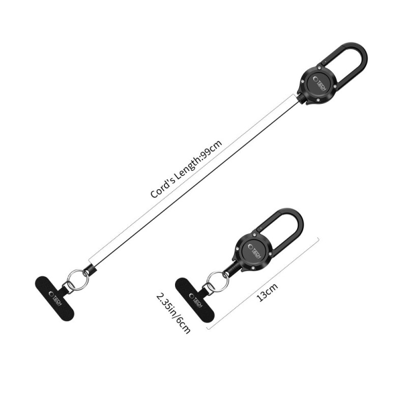 TECH-PROTECT ATH02 URBANLOOP Anti-Theft държач със стоманено прибиращо се въже BLACK TECH-PROTECT ATH02 URBANLOOP Anti-Theft държач със стоманено прибиращо се въже BLACK