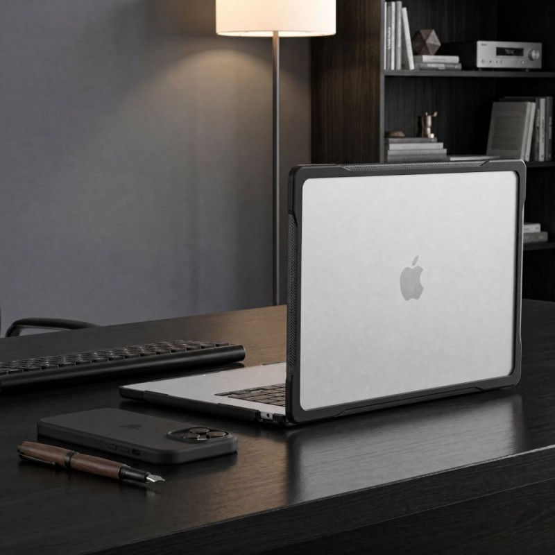 TECH-PROTECT VELAR за MacBook Air 13 M2-M5 2023-2026 черно/матово прозрачен - 5906302324491