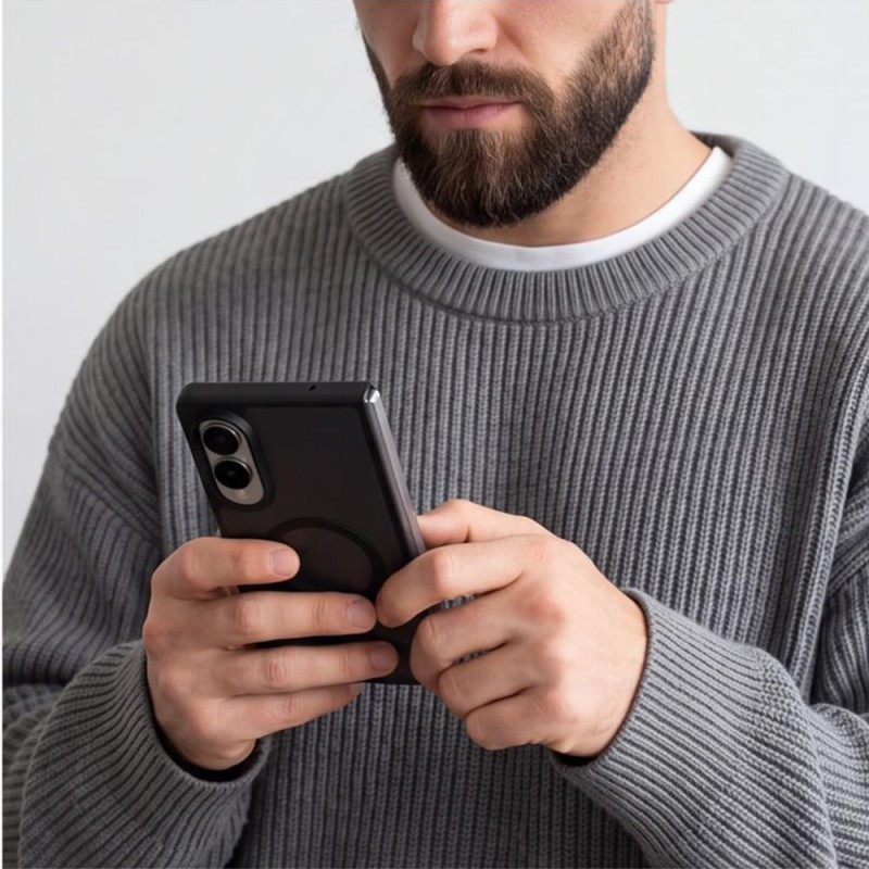 TECH-PROTECT MAGMAT MagSafe калъф за Samsung Galaxy Z Fold 8 матово черен - TECH-PROTECT MAGMAT MagSafe калъф за Samsung Galaxy Z Fold 8 матово черен - 5906302324538