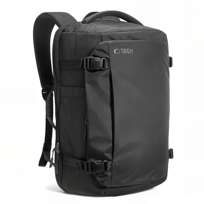 Tech-Protect Defender S70 – раница за лаптоп 24L за Ryanair & Wizz Air, 40×30×20 см, черна