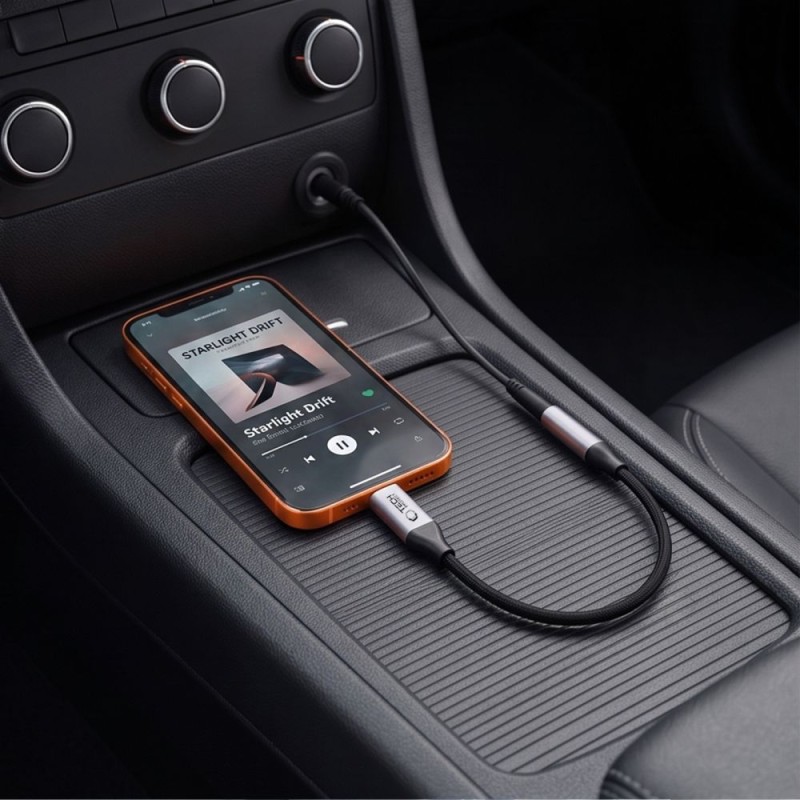 TECH-PROTECT ULTRABOOST адаптер USB-C към 3.5 мм mini jack (DAC) Iron Grey TECH-PROTECT ULTRABOOST адаптер USB-C към 3.5 мм mini jack (DAC) Iron Grey
