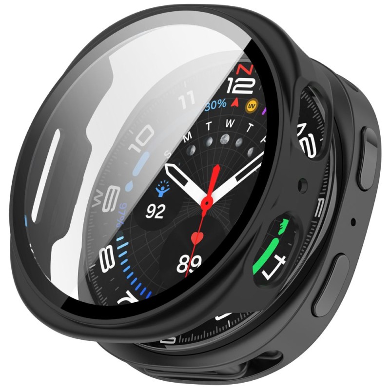 TECH-PROTECT DEFENSE 2-PACK за Samsung Galaxy Watch 8/9 (40 mm) – черно + прозрачно