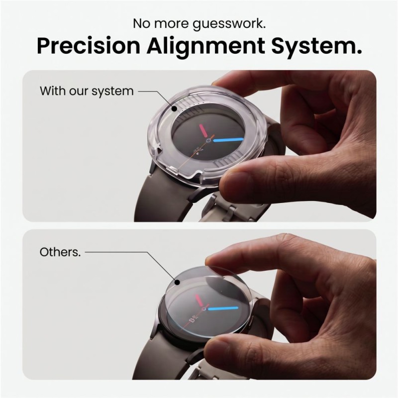 Закалено стъкло Tech-Protect Easy Set+ 2-Pack за Samsung Galaxy Watch Ultra 2 2026 (47 мм) – Clear