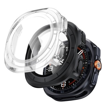 Tech-Protect Defense 2-Pack протектор за Samsung Galaxy Watch Ultra 2 2026 (47 мм) матово черно + прозрачно