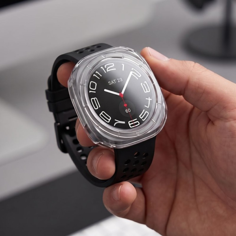Tech-Protect Defense 2-Pack протектор за Samsung Galaxy Watch Ultra 2 2026 (47 мм) матово черно + прозрачно Tech-Protect Defense 2-Pack протектор за Samsung Galaxy Watch Ultra 2 2026 (47 мм) матово черно + прозрачно