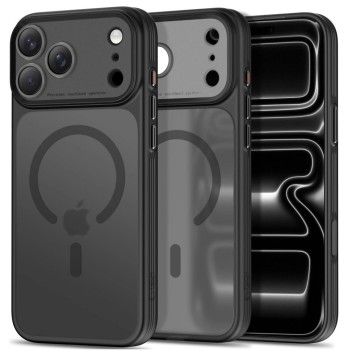 TECH-PROTECT MagPrime MagSafe CC кейс за iPhone 17 Pro Max / 18 Pro Max (матово черен)