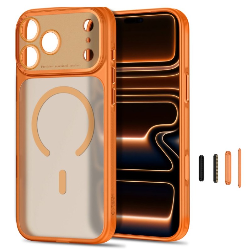 Tech-Protect MagPrime MagSafe CC кейс за iPhone 17 Pro Max / 18 Pro Max, matte cosmic orange Tech-Protect MagPrime MagSafe CC кейс за iPhone 17 Pro Max / 18 Pro Max, matte cosmic orange